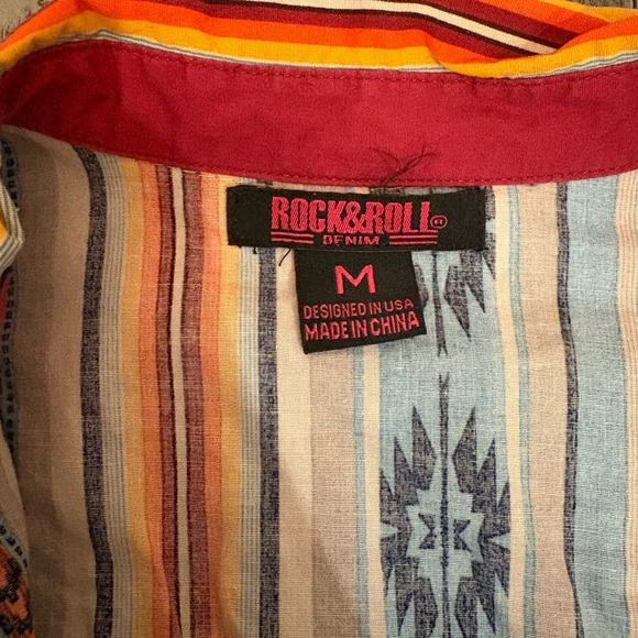 Women’s Rock & Roll Button Down Shirt - Picture 2 of 2